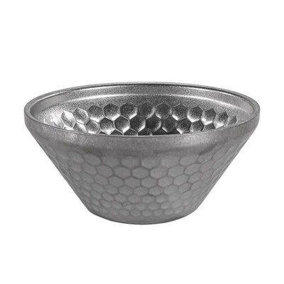 Polierte 304 SS Dessertschale doppellagiges Design für Milchreis und Eis