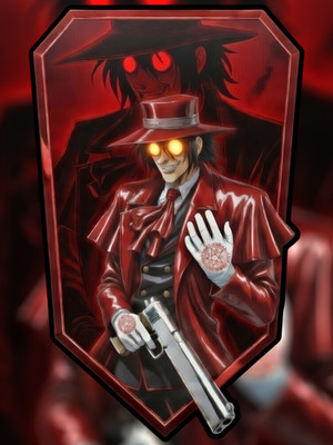 Anime Hellsing Ultimate Alucard High Quality Vinyl Sticker