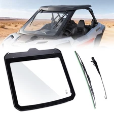 Glass Windshield W/ Dual Manual Wiper For 2025 Polaris RZR PRO XP/4 RZR PRO S/4