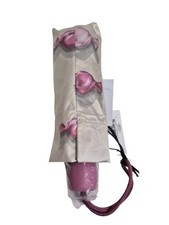 Coach UV Protection Mini Umbrella in Candy Print Silver Jasmine Pink CDF39 New