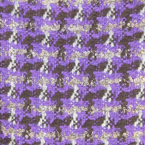 J. Crew Minirock klein lila Tweed kariert Etikett Schnitt siehe Maße - Bild 4 von 8