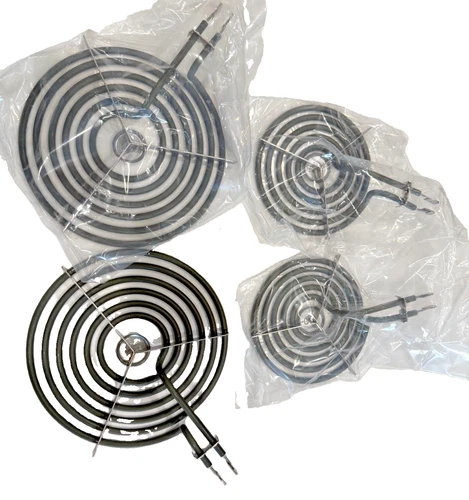 WB30M1 WB30M2 Stove Burner Elements 6" 8" GE Hotpoint 4 Pack  Steel Alloy - product listing photo
