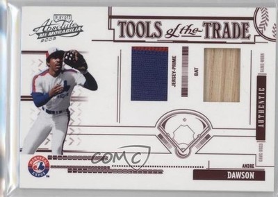 2005 Playoff Absolute Memorabilia Tools of the Trade 17/50 Andre Dawson HOF 0v1