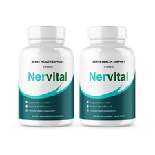 (2 Pack) Nervital Advanced Support Capsules Nerve Health Pills (120 Capsules)