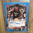 2025-26 Bowman U JT Toppin #PA-JT 1st Bowman Blue Auto /150 Texas Tech