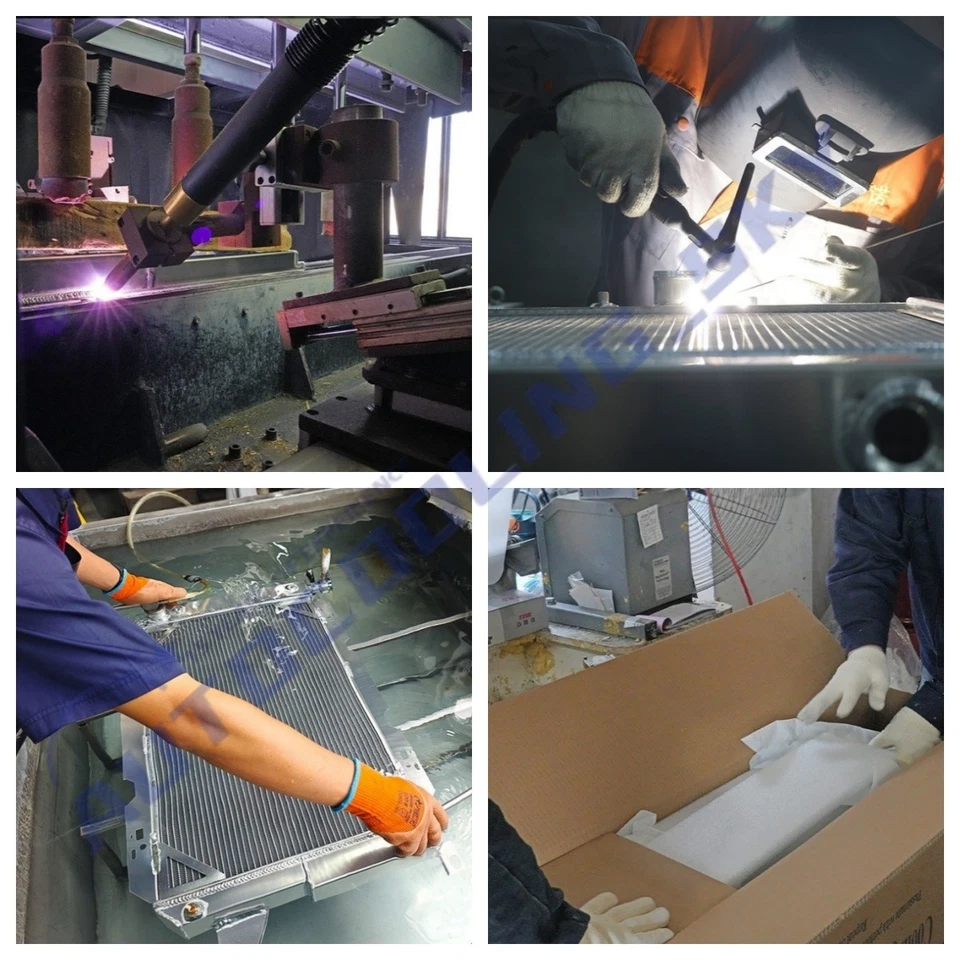 Radiador de 2 filas de aluminio diésel Fit 1986-1991 Mercedes-Benz 300SDL 350SDL Foto 3 de 4