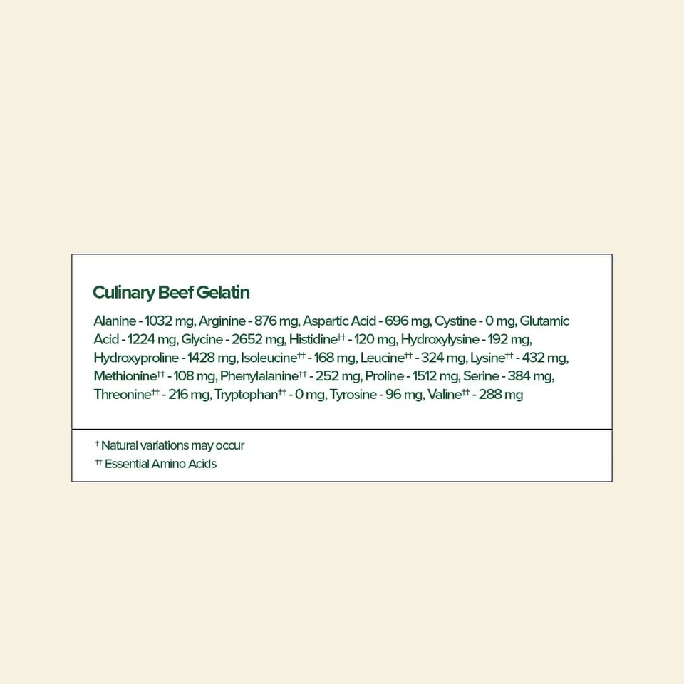 Great Lakes Wellness Gelatina de Carne en Polvo para Culinaria 16 Onzas (Paquete de 1) Foto 2 de 4