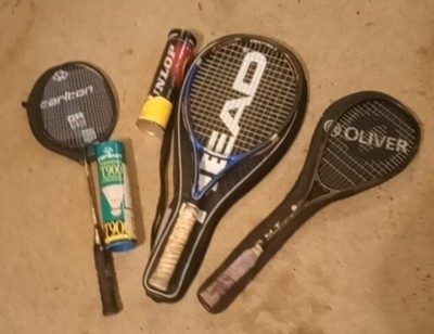 hochwertige Schlägerkombi - Tennis, Badminton, Squash