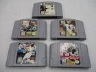 NINTENDO N64 SPORTS GAMES LOT OF 5 UNTESTED PRE-OWNED