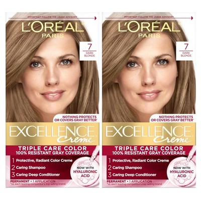 Excellence Crème Permanent Hair Dye, Triple Care Hair Color with Hyaluronic A...