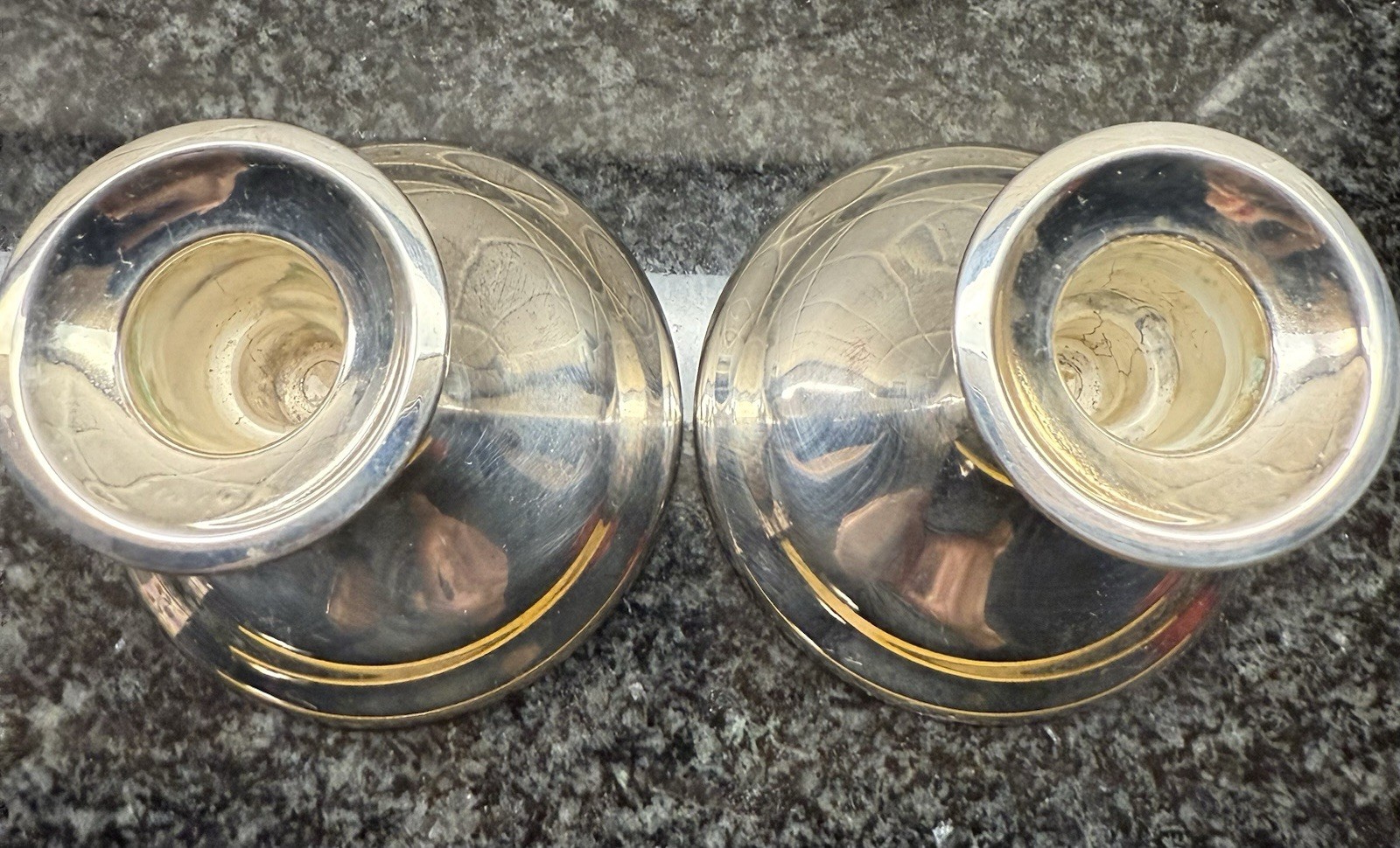 International Silver Company weighted Candlesticks Pair Of 2 Silverplate 4" Tall