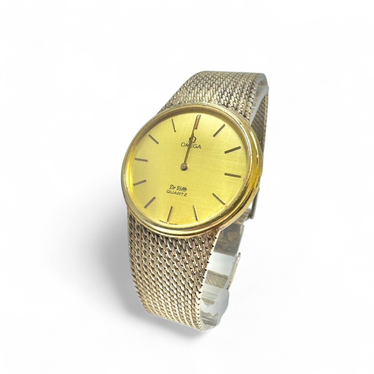 Vintage 925 Silver Omega De Ville Quartz 33mm 20 Micron Vermeil | eBay