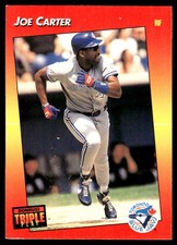 Joe Carter 1992 Triple Play #108 Blue Jays MLB READ FREE SHIPPING AutographDen