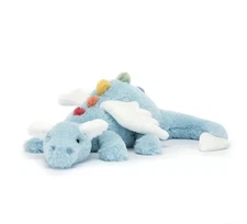 50CM Jellycat Blue Sky Dragon Soft Plush NWT Ultimate Lovey Kids With Dust Bag