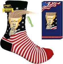 Trump Socks - Unisex Funny Gift Socks Novelty President 2024 Socks MAGA Socks Gi