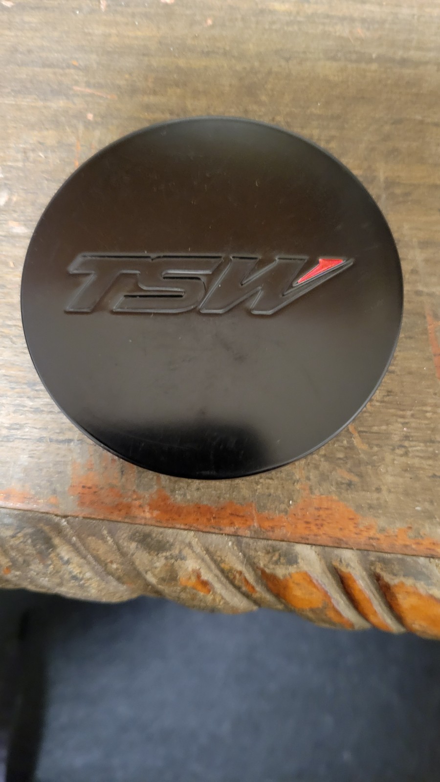 TSW Wheels PCC43-1 . Custom SATIN / MATTE BLACK Center Cap