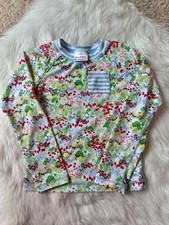Hanna Andersson Size 130/8 Girls Long Sleeve Floral Print Rash Guard Swim Top