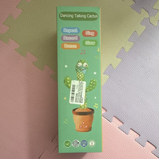 Dancing Talking Cactus Toy Repeat Record Sing Dance Glow T-008
