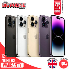 iPhone 14 Pro Max 256GB 512GB All Colours - Apple A2894 Unlocked - Very Good