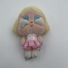 POP MART Crybaby Plush Keychain Bag Charm Blonde Pink Dress Doll Kawaii Toy