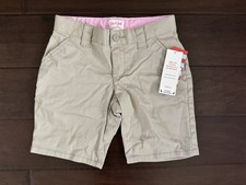 Cat  Jack girls adjustable waist stretch khaki shorts size 6 NWT