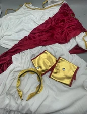 fun world Julius Caesar Roman Goddess history costume Halloween size 6'3" READ