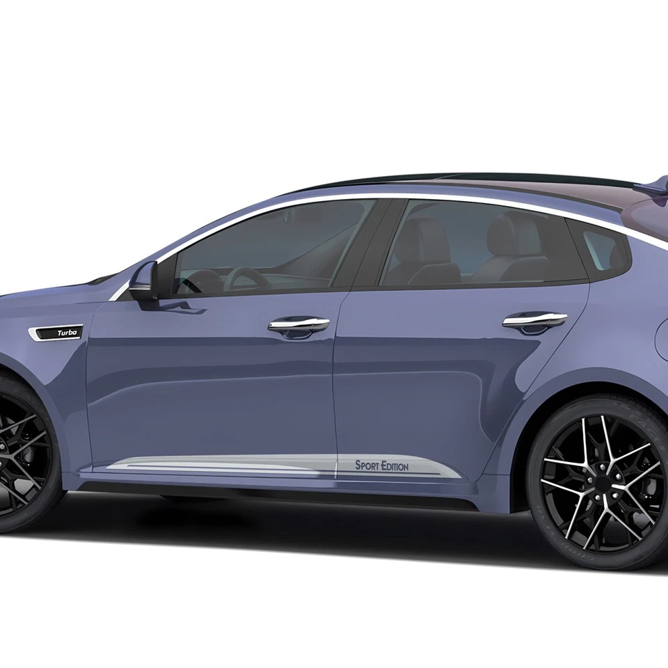 2 X Kit de rayas laterales de carreras para puerta de coche edición deportiva para Kia Optima 2010-presente  Foto 3 de 4