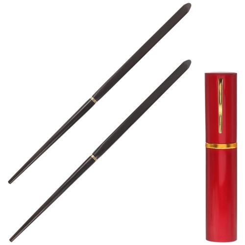 Portable Chopsticks Collapsible Reusable Foldable Travel Folding with Case