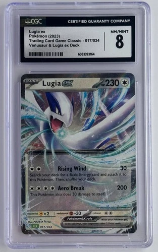 Lugia EX 017/034 Venusaur & Deck Holo 2023 Pokemon CGC 8 2023