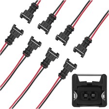 8PCS Fuel Injector Connector, Fuel Injector Wiring Harness Compatible with Any R