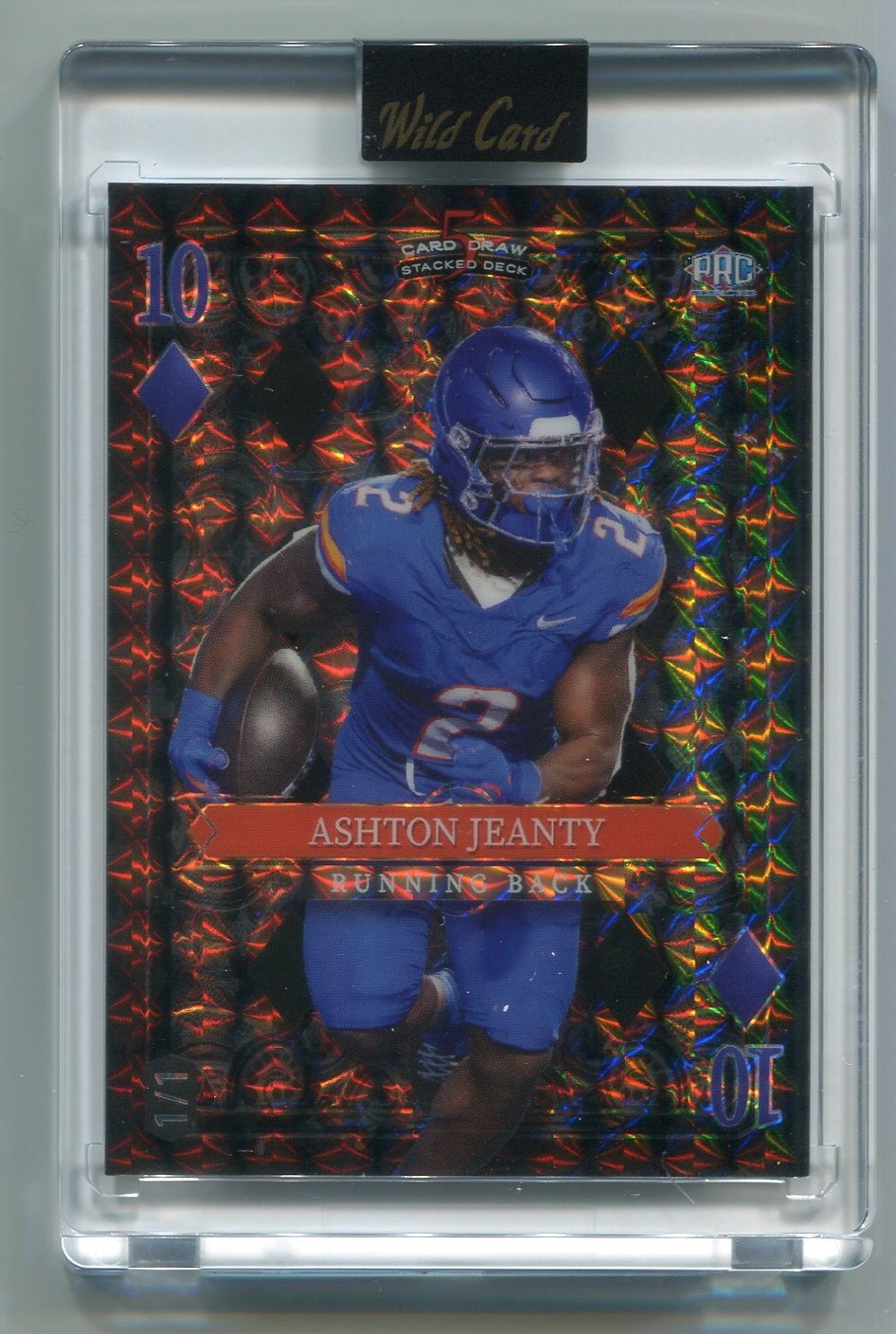 ASHTON JEANTY 2024 Wild Card 5-Card Draw GEO #SDPD-AJN Raiders BOISE ST #d 1/1