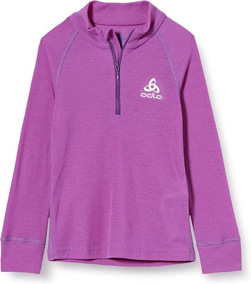 Odlo Kids Top Half Zip Ski Undershirt Warm Undershirt Hyacinth Violet Size 104
