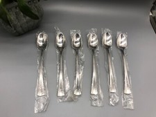 Reed  Barton BROOKSHIRE Glossy Stainless Flatware ICED TEA SPOONS 6 New