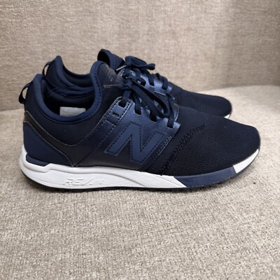 New Balance 247 Shoes Women's Blue White Lace Up Mesh Athletic Sneakers 