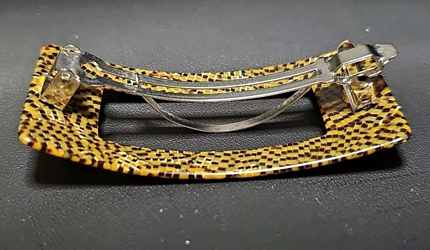 French Amie Rectangular Medium Acetate Handmade O… - image 7