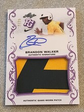 🔥 BRANDON WALKER 2018 Leaf PERFECT GAME Autograph PATCH #2/25 FLORIDA STATE