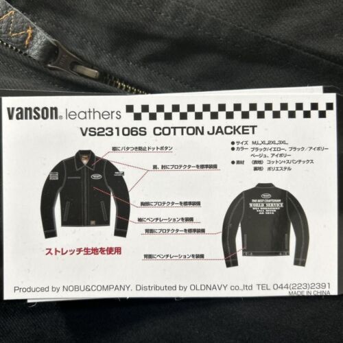 VANSON Motorcycle Riders Protection Jacket Mesh VS23106S Size L Black Yellow - Picture 4 of 7