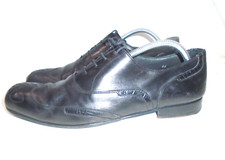 Dolce &Gabbana Mens Black Wingtip Dress shoes Size EU 42 US 9 M