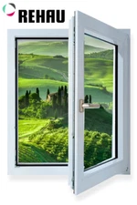 Rehau uPVC Turn & Tilt Windows Energy Efficient 35 1/2 W X35 1/2 H Hinges Right 