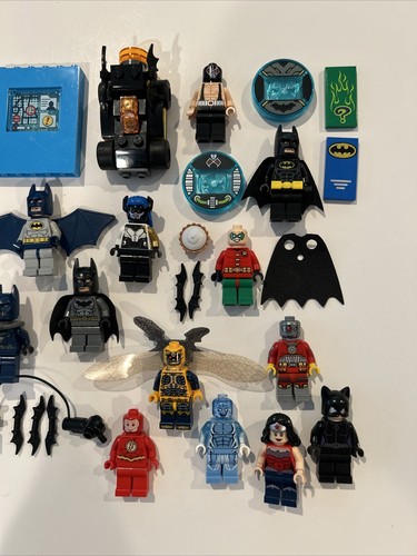 Lego Dc Minifigure Lot - Batman Bane Flash Joker Wonder Woman Accessories - Picture 4 of 4