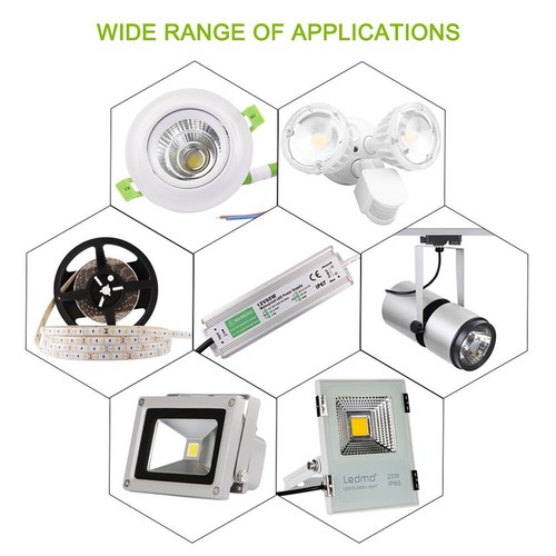 AC 110V TO DC 12V LED Waterproof Power Supply Driver Transformer Adapter 10-150W - Picture 4 of 42