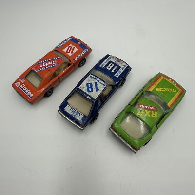 Yatming Diecast Car Lot Rare Dodge Charger 1081, Mazda Rx-7, Ford