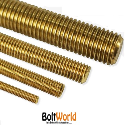 M8 / 8 mm 1 METER MASSIV MESSING GEWINDESTANGE STANGE BOLZEN BOLZEN ALLGEWINDE 1M