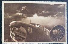 Mint Italy Real Picture Postcard Military Aviation The Flight Of A Bomber