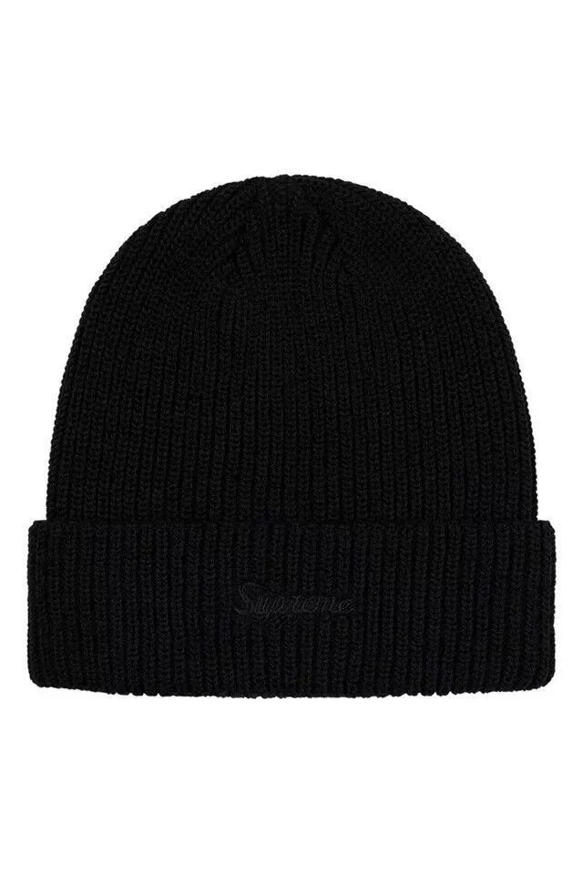 Bonnet noir Supreme Loose Gauge Beanie FW20