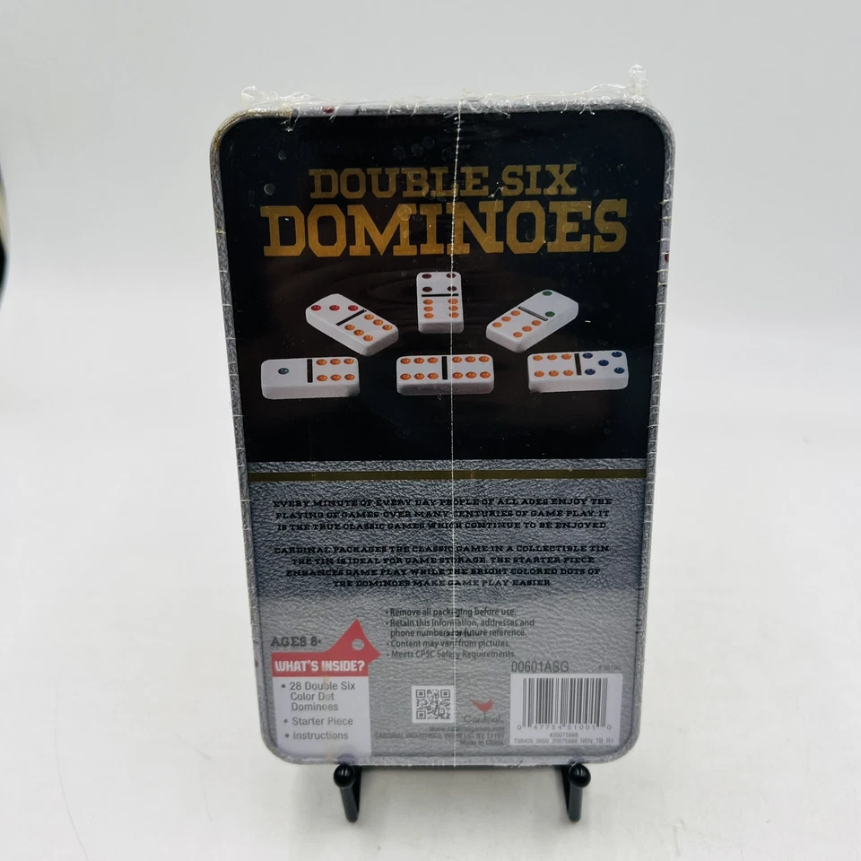 Dominoes Double Six Color Dot Set New Sealed Cardinal Classic Game - Image 2 of 4