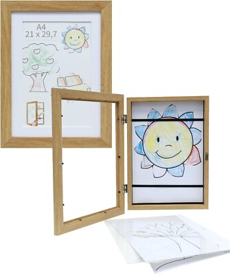 Deknudt Frames Rahmen für Kinderbilder A4 + Aufbewahrung von Kinderzeichnungen