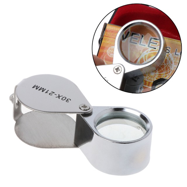 30x21mm Jewelers Eye Loupe Magnifier Magnifying Glass for