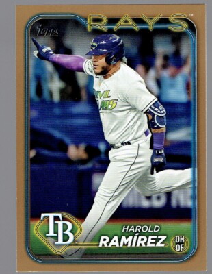 2024 Topps Harold Ramirez Gold Parallel Baseball Card 1812/2024