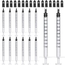 1ml Syringes with Caps Pack of 100